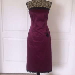 Isaac Miztahi - strapless tea length gown